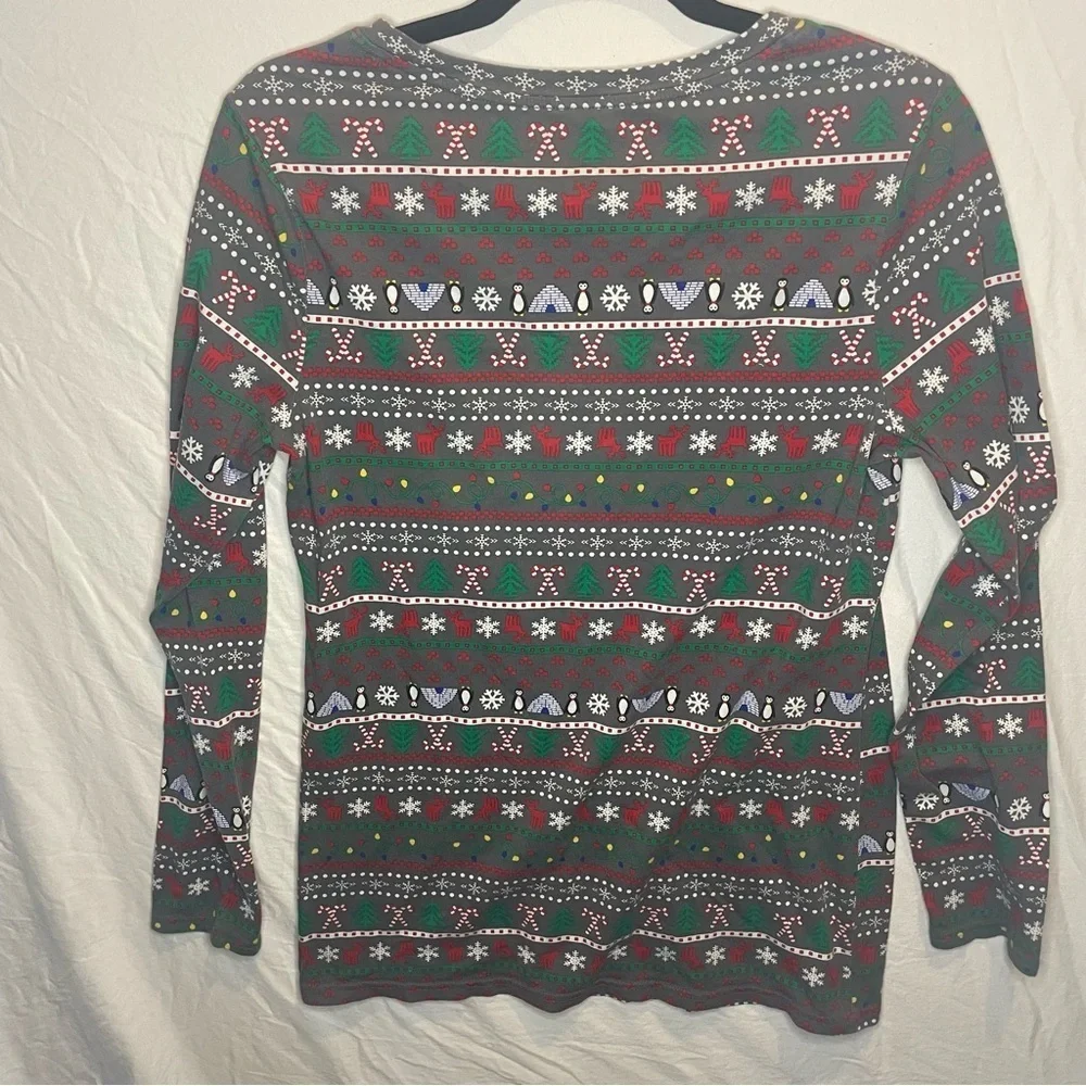 No Boundaries XL Juniors 15/17 Grey Winter Long Sleeve Sleep Shirt PRELOVED